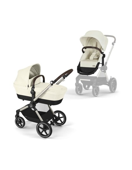 Cybex - Passeggino EOS LUX 2in1 Telaio Taupe - Spedizione Gratuita