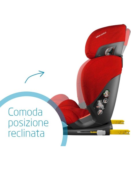 BebeConfort - Seggiolino Auto Rodifix 15/36kg Isofix Authentic Black  reclinabile