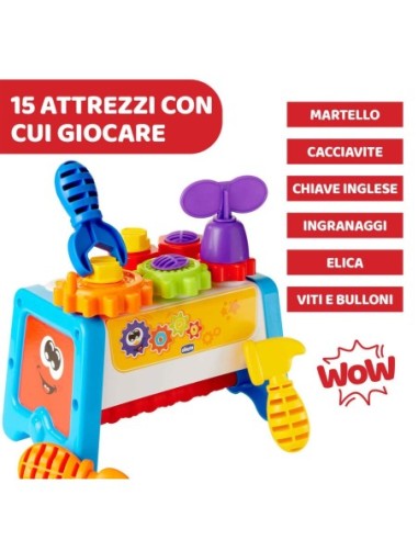 Chicco - 2 in 1 Cassetta degli attrezzi