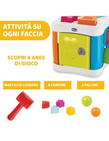 Chicco - Cubo Incastra & Martella 2 in 1