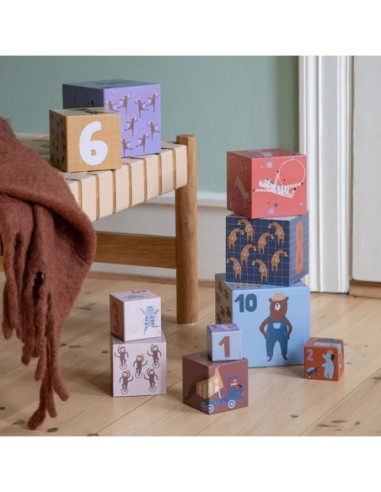 Sebra - Stacking Blocks 10 pezzi - Toes/Builders