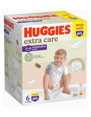 Huggies Extra Care Mutandina Megapack 6 60pz