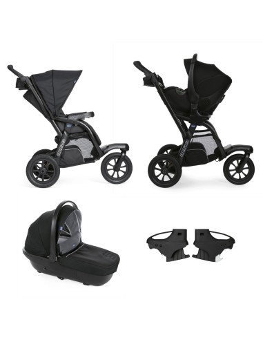 Chicco - Trio Activ3 con Kory Essentials Jet Black - Spedizione Gratuita