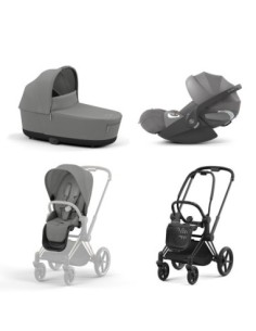 Cybex - Trio Priam Con Telaio Chrome Black e seggiolino Cloud T i-Size 2
