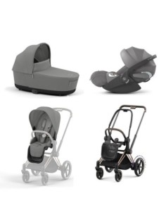 Cybex - Trio E-Priam Con Telaio Rosegold e seggiolino Cloud T i-Size 2