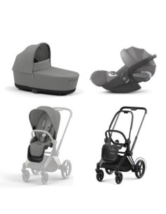 Cybex - Trio E-Priam Con Telaio MattBlack e seggiolino Cloud T i-Size 2