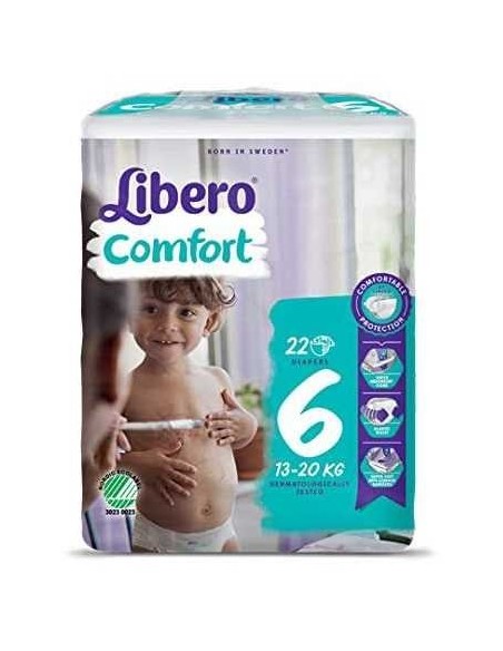Libero - Pannolini Comfort Taglia 6 13-20KG 22 Pezzi