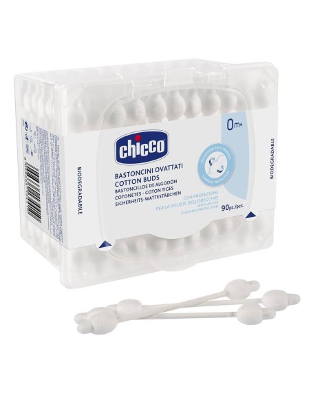 Chicco - Bastoncini Ovattati Igiene Sicura 90 Pezzi
