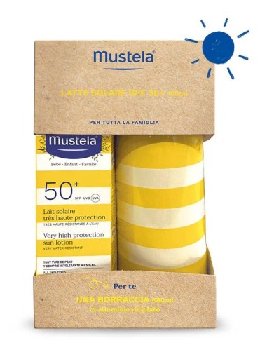 Mustela - Latte Solare 100ml + Borraccia