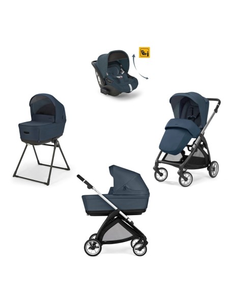 Inglesina - Kit System Quattro Electa DRW Recline 2025 + Telaio Silver Black - Spedizione Gratuita