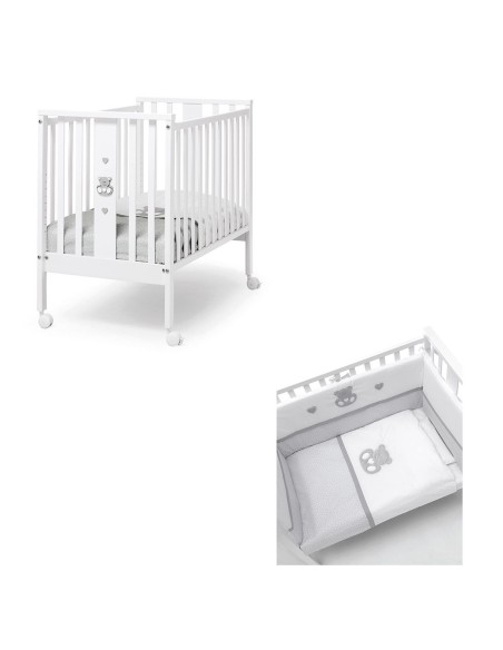 Erbesi - Set Lettino Mini Charly + Rivestimento Tessile - Spedizione Gratuita