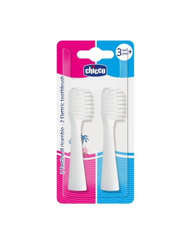 Chicco - Testine Di Ricambio Per Spazzolino Elettrico