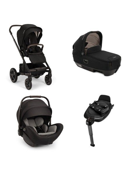 Nuna - Trio Mixx Next Con Navicella Cari Next Ovetto Arra Flex E Base Next - Spedizione Gratuita