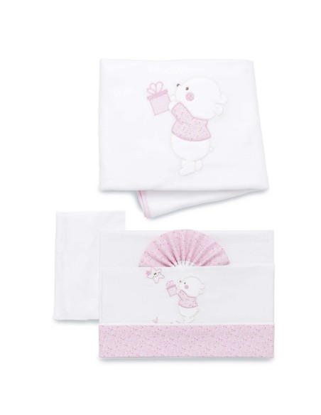 Italbaby - Kit 3 Pezzi In Pile Per Lettino Linea Ninna Oh