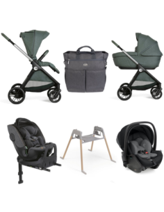 Chicco - Promo Trio Bellagio Gran Comfort Con First Seat Recline + Seggiolino Bi-Seat  40/150 Cm Con Base Isofix Full 360