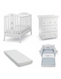Azzurra Design - Promo Set Lettino Starlette + Bagnetto + Piumone Mars + Materasso CarezzAloe
