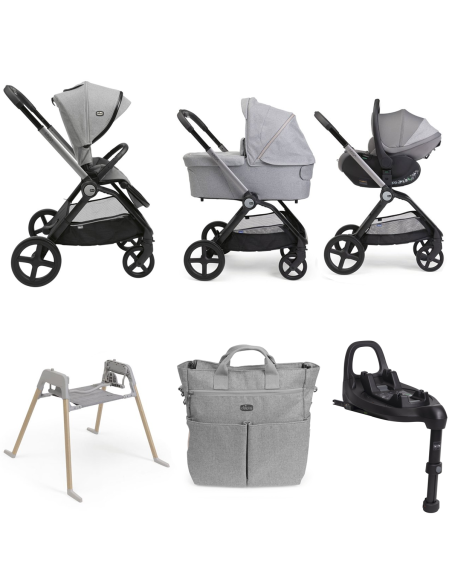 Chicco - Promo Trio Mysa Flexi Con First Seat Recline + Borsa Genitore + Stand Lullaglide + Base Full 360 i-Size