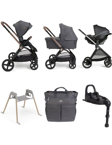 Chicco - Promo Trio Mysa Flexi Con Kory Plus + Borsa Genitore + Stand Lullaglide + Base Full 360 i-Size