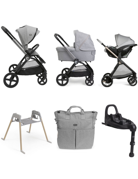 Chicco - Promo Trio Mysa Flexi Con Kory Plus + Borsa Genitore + Stand Lullaglide + Base Full 360 i-Size