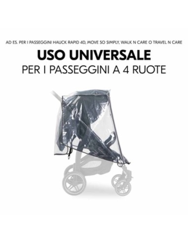 Hauck - Parapioggia Per Passeggini A Quattro Ruote