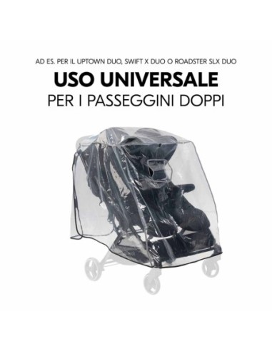 Hauck - Parapioggia Per Passeggino Gemellare