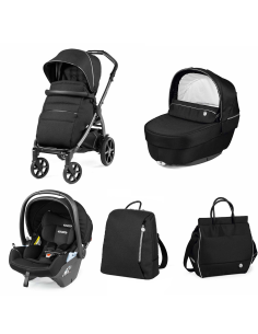 Peg Perego - Trio Peg Perego Book Lounge Con Navicella Elite + Borsa e Zaino in OMAGGIO - Spedizione Gratuita