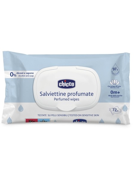 Chicco - Bundle Da 12 Pacchi Di Salviettine Profumate Con Plaquette 72 Pezzi