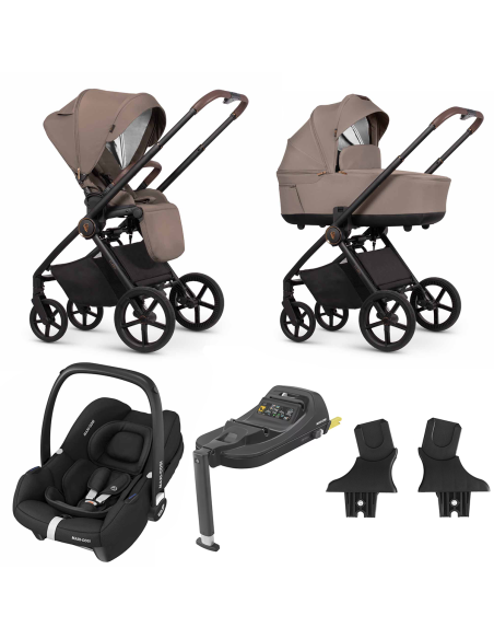 Venicci - Trio Claro Con Ovetto Maxi Cosi CabrioFix + Adattatori Venicci/Maxi Cosi + Base CabrioFix IN OMAGGIO