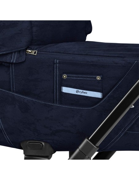 Cybex - Navicella Priam Lux Rebellious Luxury Denim Blue - Spedizione Gratuita