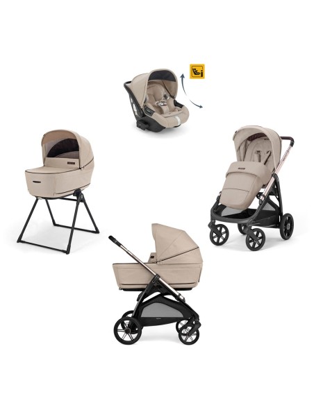 Inglesina - Kit System Quattro Aptica Darwin Recline + Telaio Palladio - Spedizione Gratuita