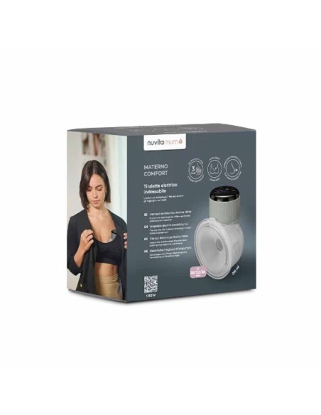 Nuvita - Tiralatte elettrico indossabile singolo a 3 fasi - Materno Comfort 1260W