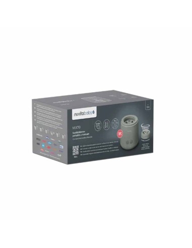 Nuvita - Scaldabiberon portatile universale Mix70 con funzione Scalda e Mescola