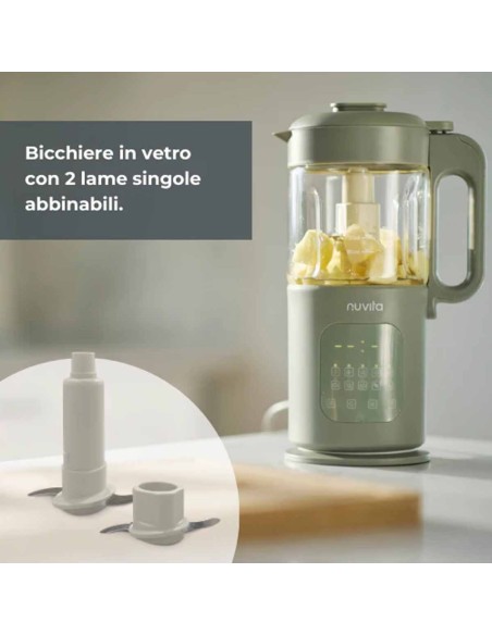 Nuvita - Cuocipappa multifunzione 7 in 1 Magic Pappa con Ricettario Nuvita Chef