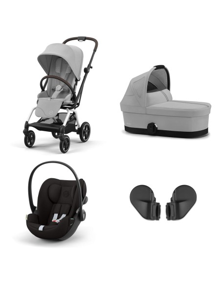 Cybex - Trio Eezy S Twist+ 2 + Cot S + Adattatori + Ovetto Cloud G i-Size - Spedizione Gratuita