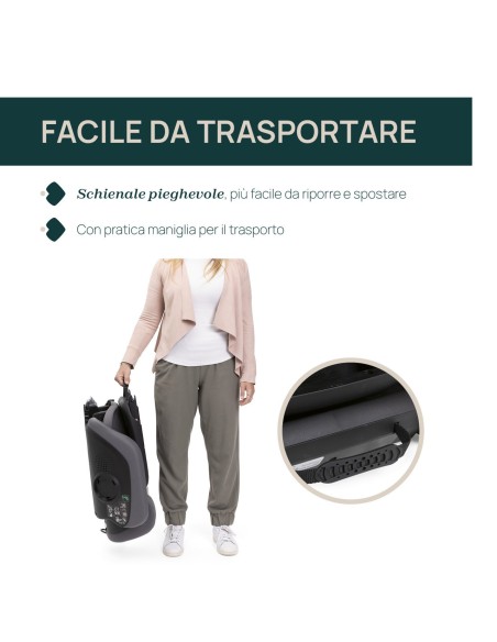 Chicco - Seggiolino Auto Fold&Go S (100-150 Cm) - Spedizione Gratuita