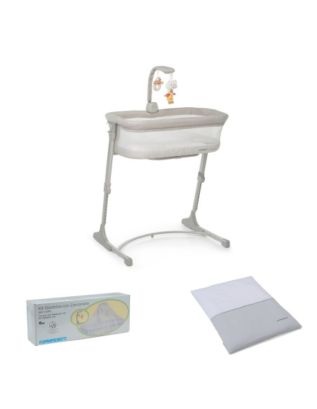 Foppapedretti - Culla iNanna + Piumotto + Kit Giostrina e Zanzariera - Spedizione Gratuita