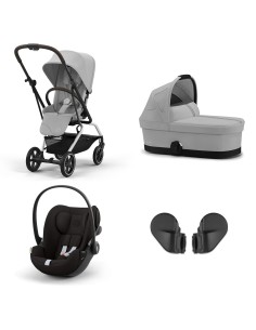Cybex - Trio Eezy S Twist+ 2 + Cot S + Adattatori + Ovetto Cloud G i-Size - Spedizione Gratuita