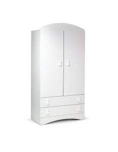 Bebex - Armadio A Due Ante Meggie Bianco - Spedizione Gratuita