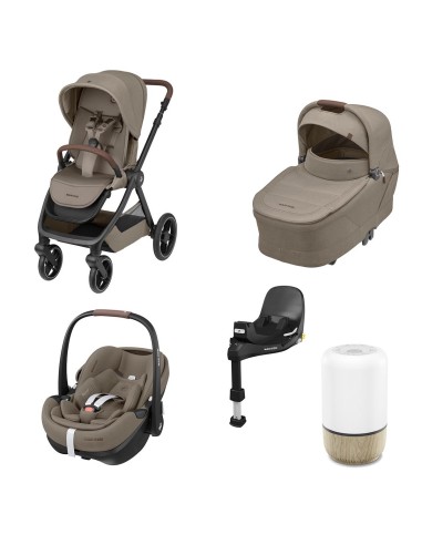 Maxi Cosi - Trio Oxford Plus 2025 + Navicella Sense + Seggiolino Auto Pebble 360 Pro2 E Base FamilyFix 360 Con Soothe in OMAGGIO