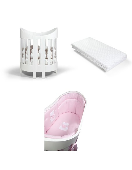 Bebex - Kit Lettino Meggie Con Materasso e Piumone - Spedizione Gratuita