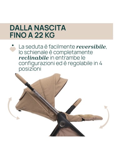 Chicco - Trio Bellagio2 Gran Comfort +First Seat Recline, Borsa Genitore, Stand Lullaglide, Base Full 360