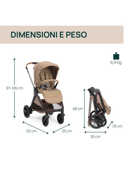 Chicco - Trio Bellagio2 Gran Comfort +First Seat Recline, Borsa Genitore, Stand Lullaglide, Base Full 360