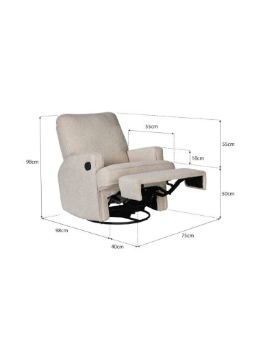 Quax - Poltrona Reclinabile Swivel & Gliding - Spedizione Gratuita