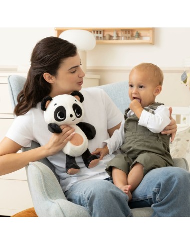 Tiny Love - Peluche di Panda Snuggly Buddy Black e White