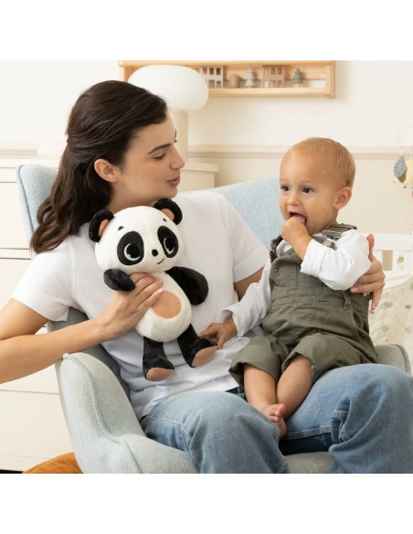 Tiny Love - Peluche di Panda Snuggly Buddy Black e White