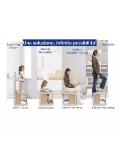 Chicco - Meraviglia Learning Tower Fossil Torre Montessori Trasformabile 3 in 1 - Spedizione Gratuita 2