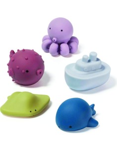 Bebeconfort - Confezione da 5 giocattoli da bagno Slippo