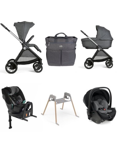 Chicco - Trio Bellagio2 Gran Comfort Con First Seat Recline+ Seggiolino Auto FullSeat 360 i-Size con base