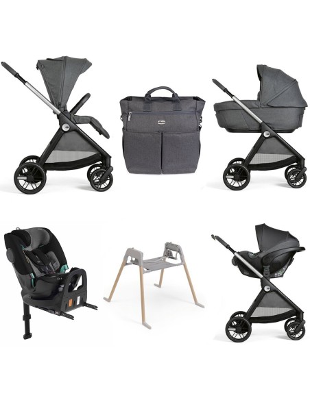 Chicco - Trio Bellagio2 Gran Comfort Con Kory Plus +Seggiolino Auto FullSeat 360 i-Size con base