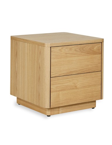 Quax - Comodino  2 Cassetti - Legno di Frassino Naturale - Spedizione Gratuita